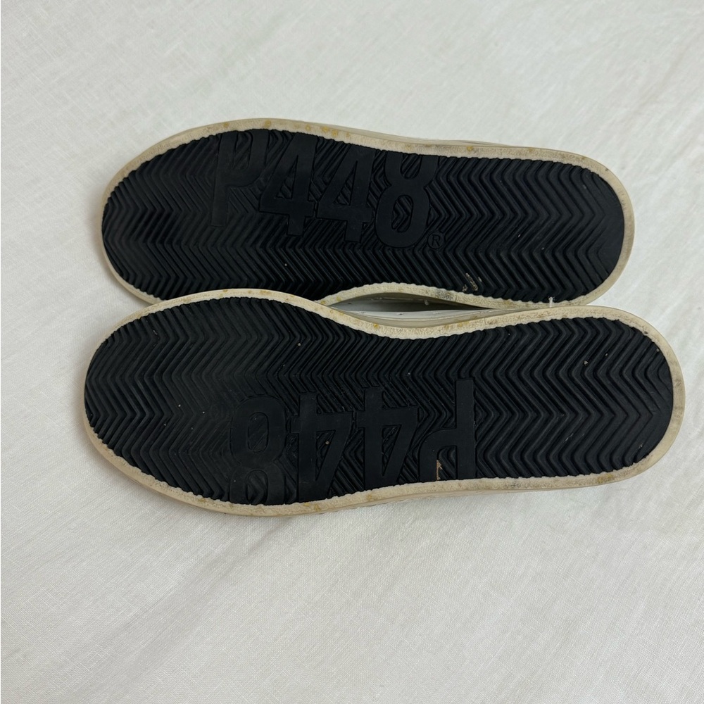 P448 John Python-Print Leather Low Top Sneakers S… - image 8